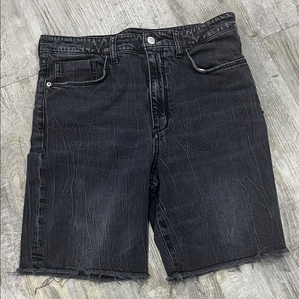 Anthropologie PILCR shorts men’s‎ size 30 Black Denim Cutoff Shorts